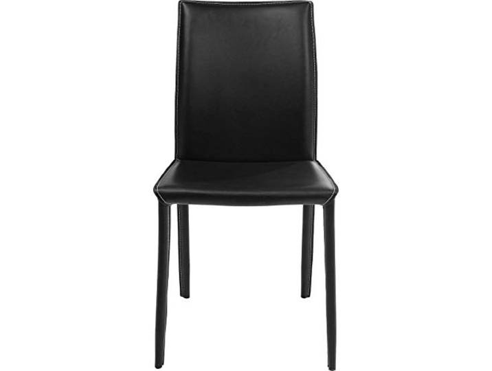 KARE Fauteuil Design Milano Noir\, Cuir\, 47 x 61 x 91 cm