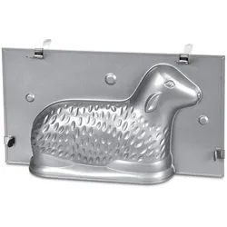 Städter Backform 3D Osterlämmchen, Backform, Silber