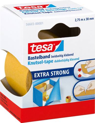 tesa EXTRA STRONG 56665-00001-01 Doppelseitiges Klebeband tesa Bastelband Transparent (L x B) 2.75 m x 38 mm 1 St.