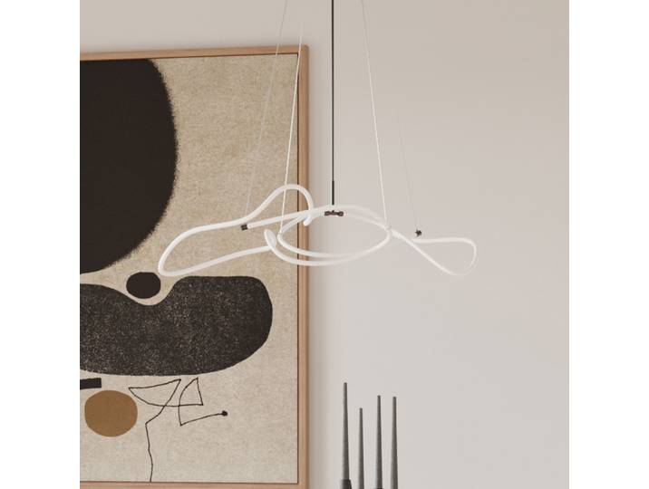 Suspension LED Ghost 116 cm blanche - 101 Copenhagen - Salon / séjour - Design - Aluminium - À ampoule unique