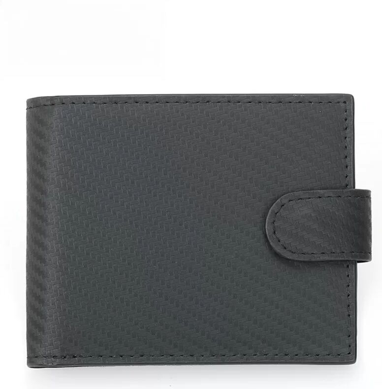 INF Elegantes RFID-blockierendes Schnallenportemonnaie aus echtem Leder
