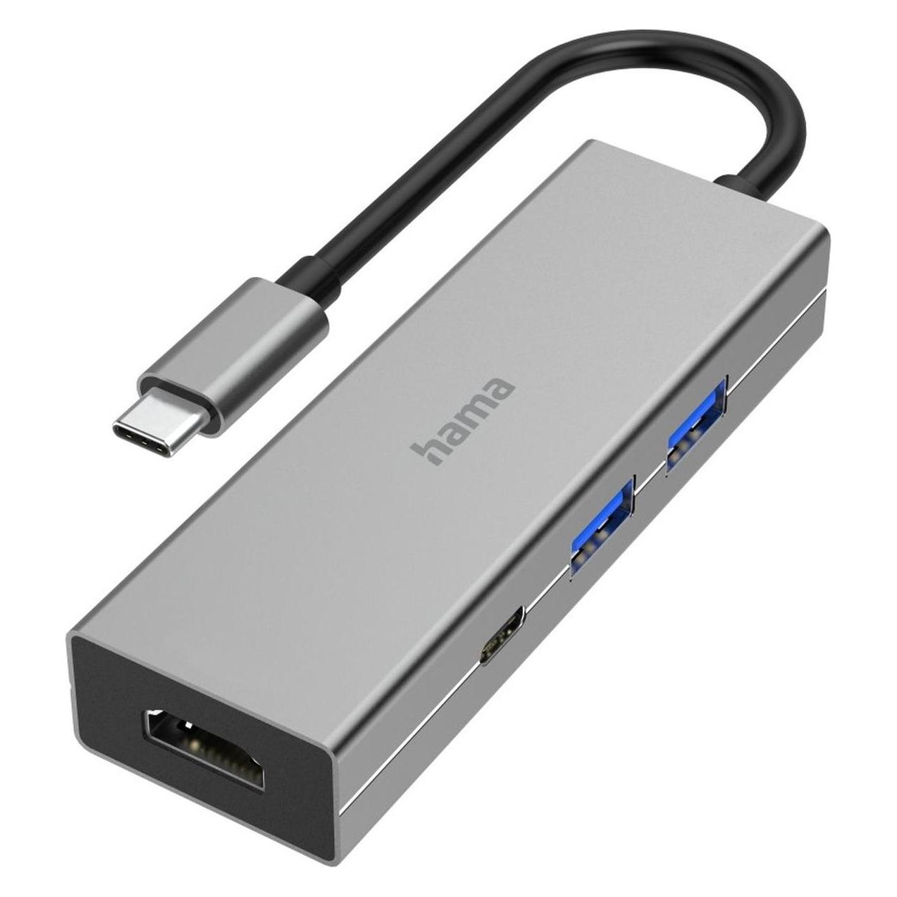 Hama USB-C-Multiport Adapter (USB-C, 4 Ports) (00200107)