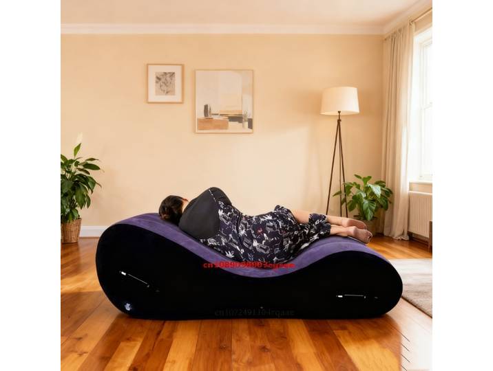 Grand canapé-lit pliant moderne avec bras-canapé de voyage gonflable pour plage Camping jardin extérieur, meubles d'hôtel/maison, Portable