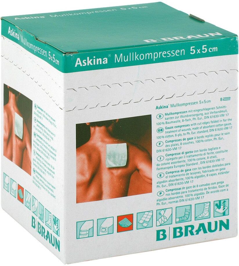 Askina Mullkompressen 5x5 cm steril 25X2stk