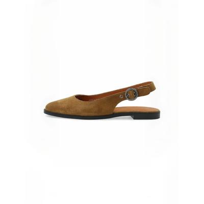 Ballerina CA'SHOTT "Ca'Shott Ballerina shoe CASDIANA", Damen, Gr. 40, Normalschaft, braun (tan), Obermaterial: 100% Leder, Schuhe Ballerina