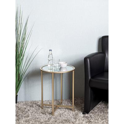 Beistelltisch HAKU "Sofatisch, Wohnzimmertisch", gold (gold, gold, gold), B:39cm H:53cm T:39cm, Tische, Beistelltisch, rund - aus Metall Gold - Ø/H 39/53 cm