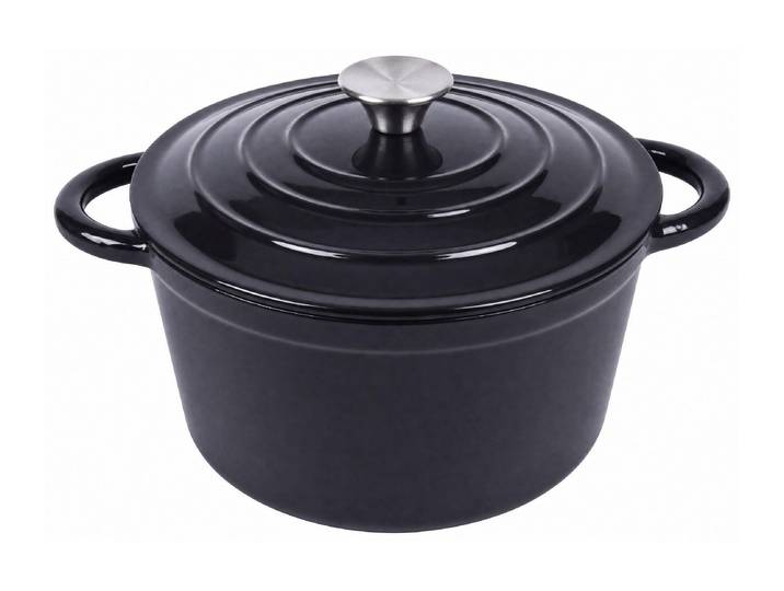 Bräter COCON COCON Bräter Gusseisen 4 L , schwarz, H:11,5cm Ø:24cm, Töpfe, Bräter