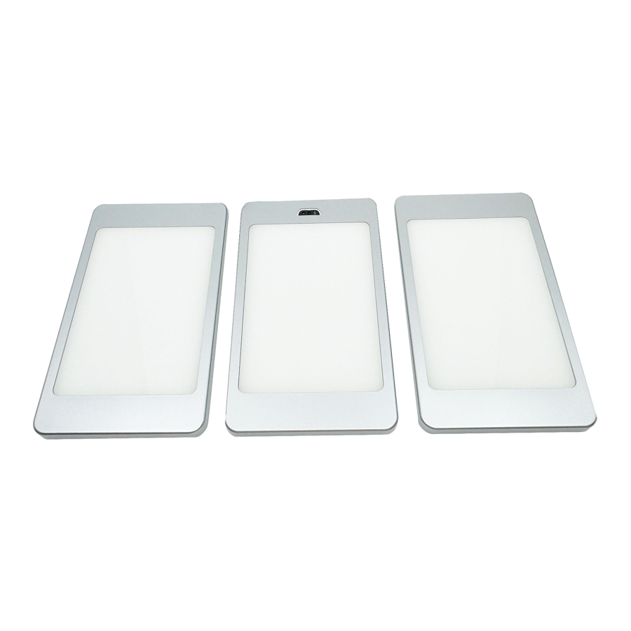 Mobilux LED-Küchenunterbauleuchte MOBiBLADE SENSOR 3er-SET 3x6W 3000K silber 01770000 4251399701559