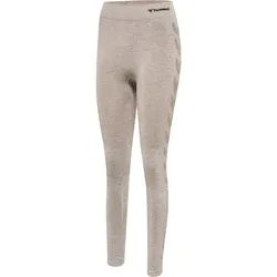 HUMMEL hmlCI SEAMLESS MID WAIST TIGHTS driftwood melange XS