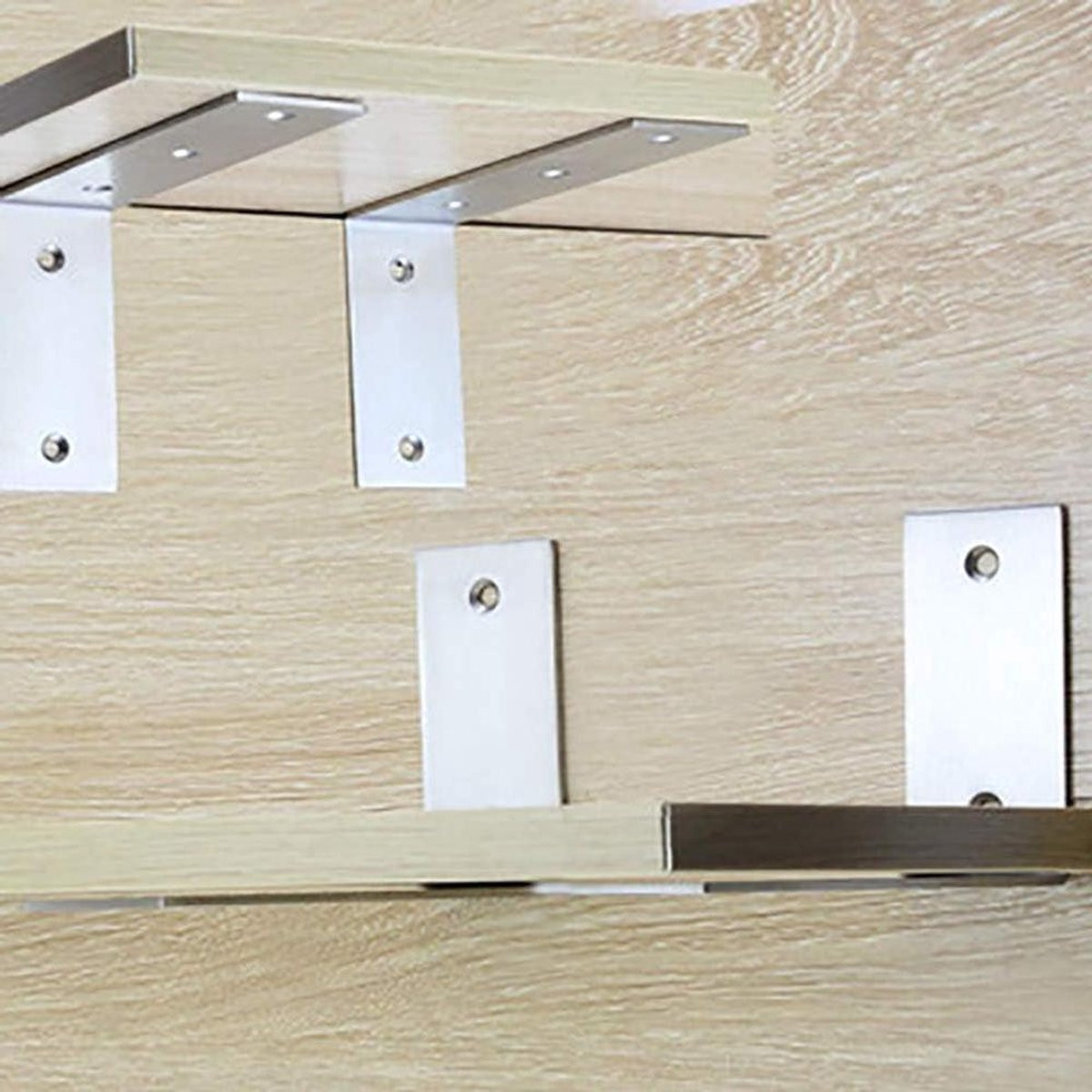 Zwarte Hoekbeugels voor Plankdragers - Zware Driehoekige Steun - 127 x 85 x 45 mm