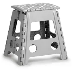 Klapphocker Höhe 39 cm Kunststoff Grau