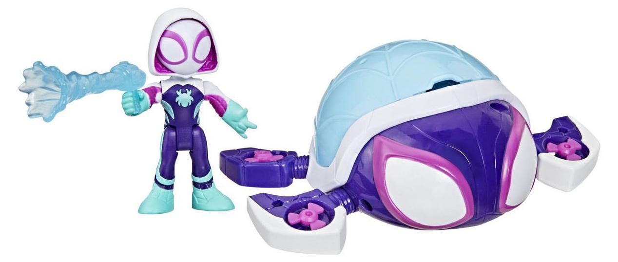 Hasbro Marvel Spidey and His Amazing Friends Spidey Ghost-Spider Water-Webs Figuur en Voertuig