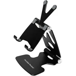 Swedish Posture Ergonomische klappbare Alu Tischhalterung für Smartphone, Smartphone Halterung, Schwarz