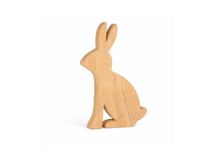 Osterhase CHALET Hase Hugo L 41 x 2 x 25 cm , braun (nature), B:41cm H:25cm, Dekofiguren, Osterhase