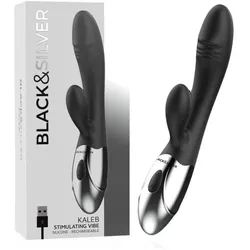 Black&Silver, Vibrator, Rabbitvibrator "Kaleb"