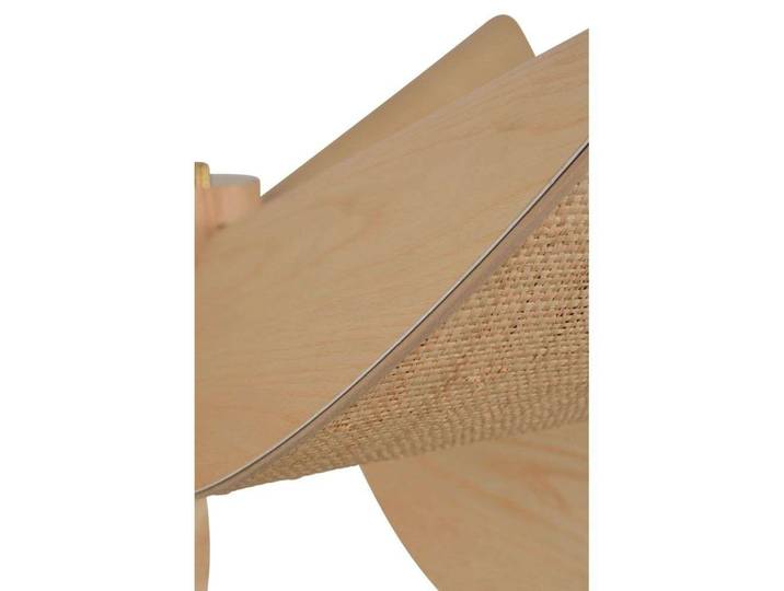 Lys Pendelleuchte L, 6-flg., natur, Holz/Rafia - Forestier - Wohnzimmer - Design - Sonstige - Mehrflammig