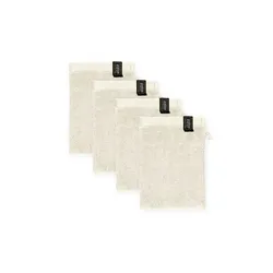 SCHÖNER WOHNEN Kollektion Waschhandschuh 4er-Set   ¦ weiß ¦ Maße (cm): B: 16 H: 1,3
