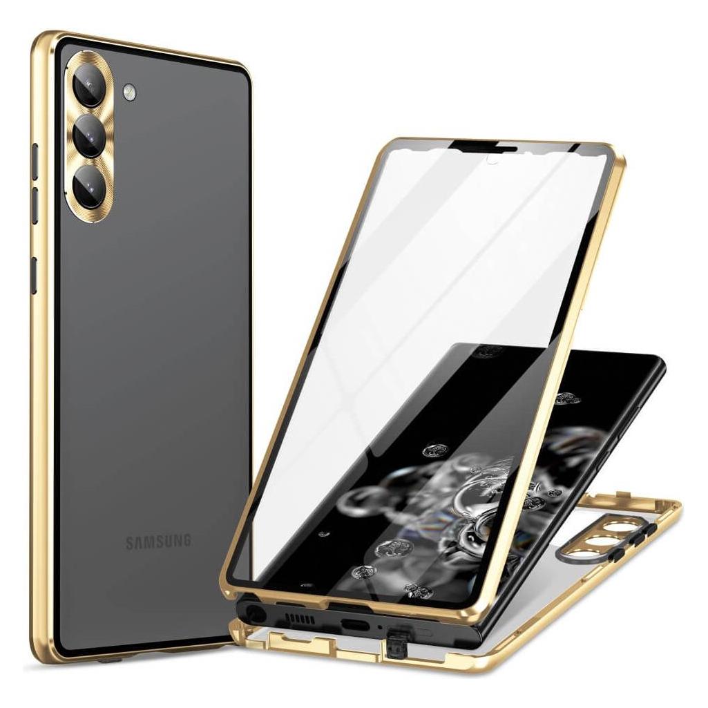 Cover-Discount Galaxy S23+ - Magnetische Schutzhülle mit Panzerglas gold (Samsung Galaxy S23+) (101247439B)