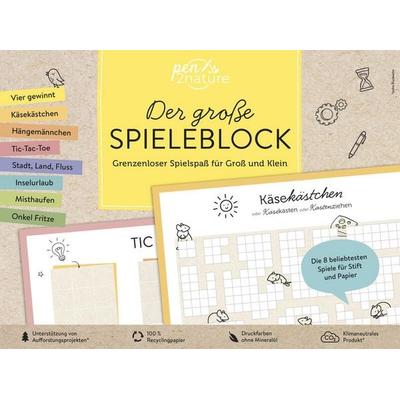 Der große Spieleblock. Spielspaß für Groß und Klein, Taschenbuch von Pen2nature, Pen2nature, 978-3-9876403-5-3