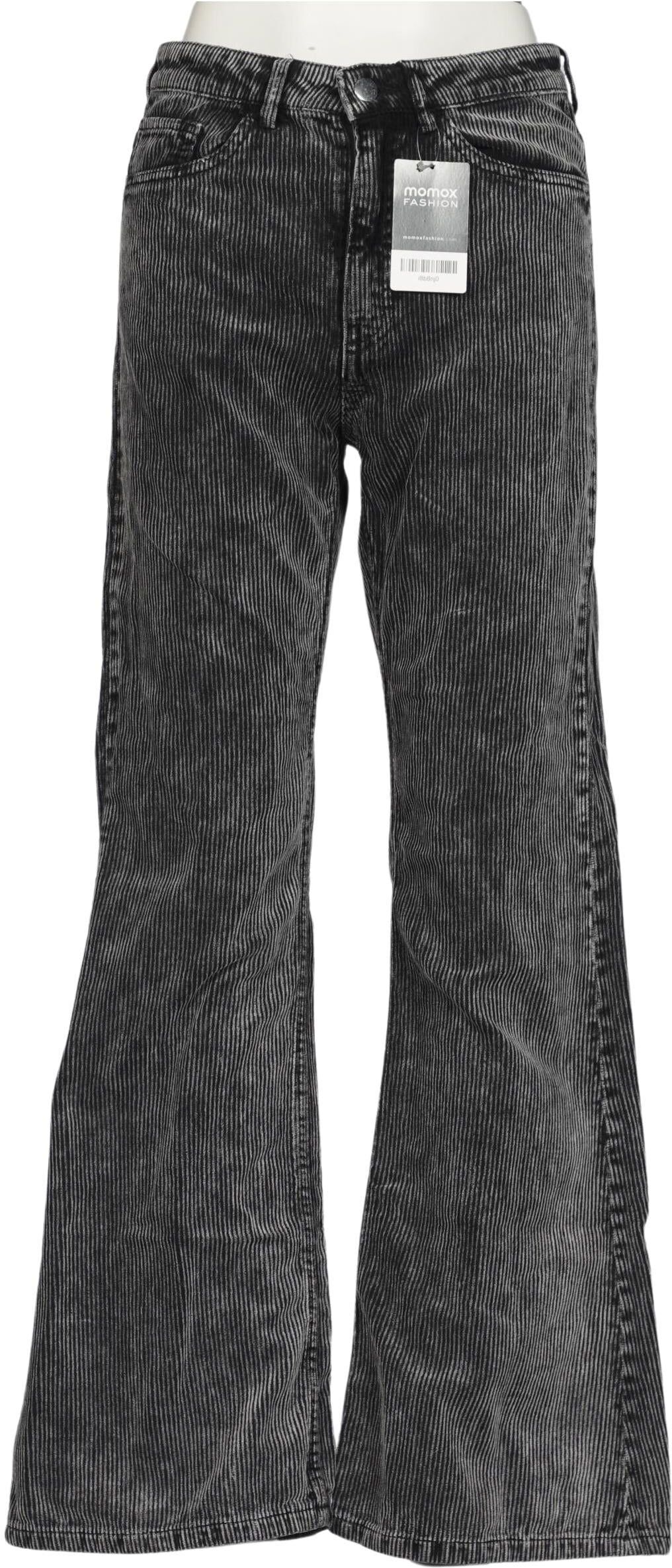 Weekday Damen Stoffhose, Grau, Gr. EU 38, Baumwolle / Synthetik - Second Hand