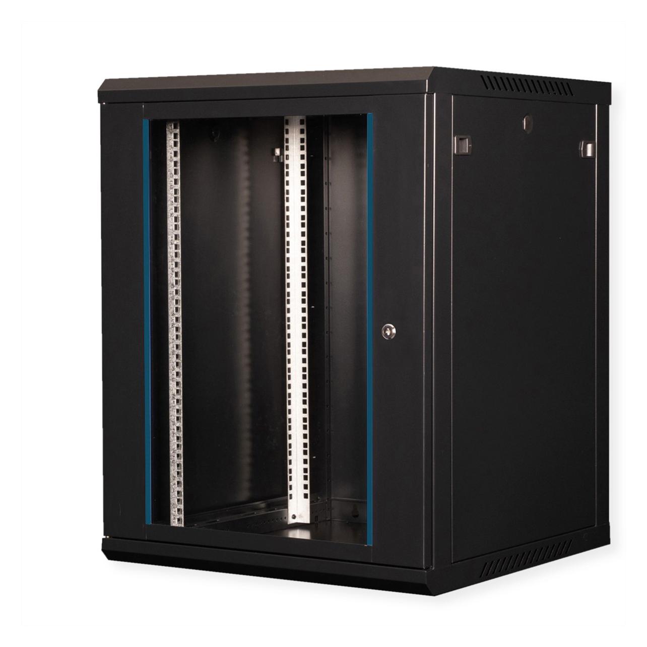 Value 19-Zoll Wandgehäuse 15HE 600x600mm schwarz, Bausatz (15 HE, 19 Zoll Rack) (26990831)