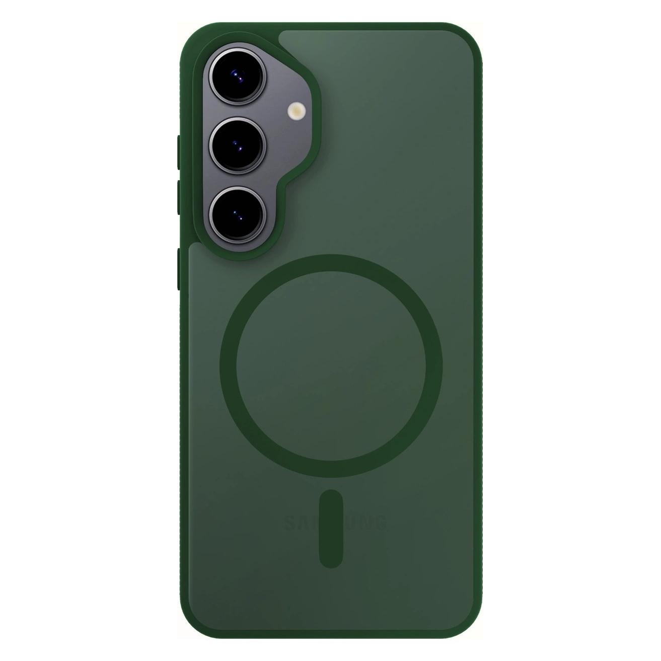 3MK Samsung Galaxy S25 - Smoke MagCase Green (Samsung Galaxy S25) (5903108741217)