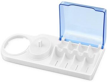 Market Central Space Saving Electric Toothbrush Head Holder With Charging Port And Protective Storage Cover right Cover