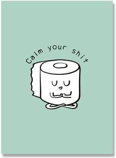 Uplift Picks Funny Bathroom Wall Art Toilet Humor Quote Canvas Minimalist Washroom Decor a 40x50 Cm