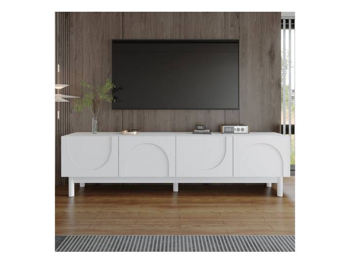 Fine Life Pro TV-Schrank Lowboard / TV‑Schrank / TV‑Lowboard mit gewölbten