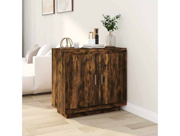 vidaXL Sideboard vidaXL Sideboard Räuchereiche 80x40x75 cm Holzwerkstoff