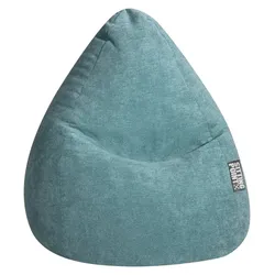 Sitting Point Sitzsack Beanbag Alfa XXL Stoff Blau, Grün Petrol