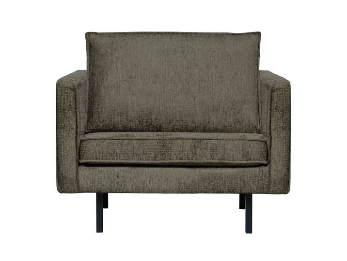 WOOOD Fauteuil Rodeo Structure Velvet - Frost - BePureHome