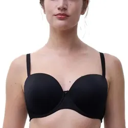 Chantelle BH Comfort Chic Bandeau T-shirt Bra Schwarz E 85 Damen
