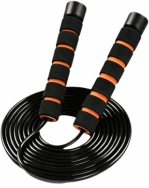 Clever Finds Adjustable Jump Rope Lightweight Skipping Rope For Cardio Fitness Training black Orange