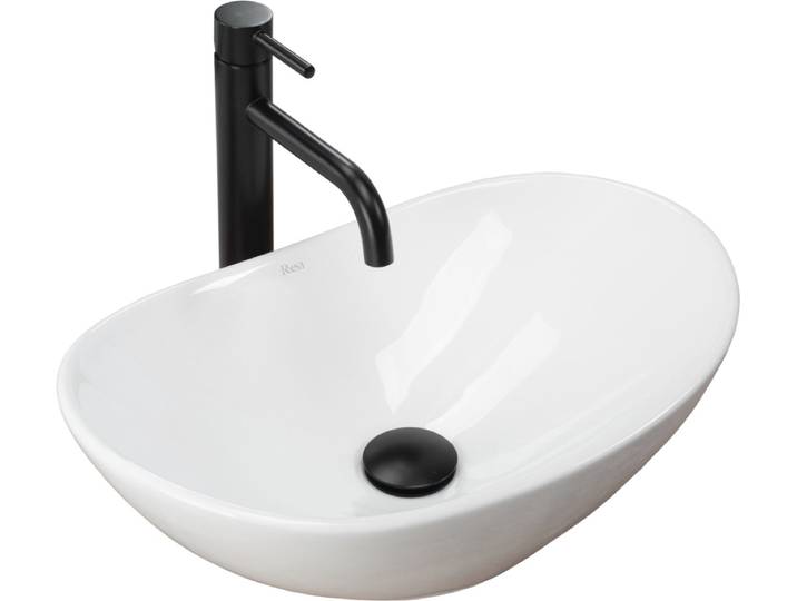 Rea Royal Mini White Opzetwastafel Wit 47x30 cm