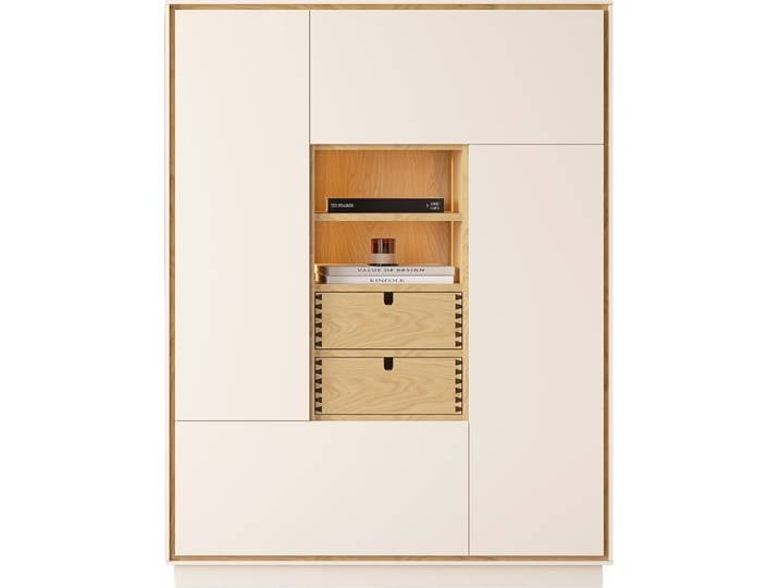 Alberto Martinelli Highboard EVORA, creme, Holzfurnier