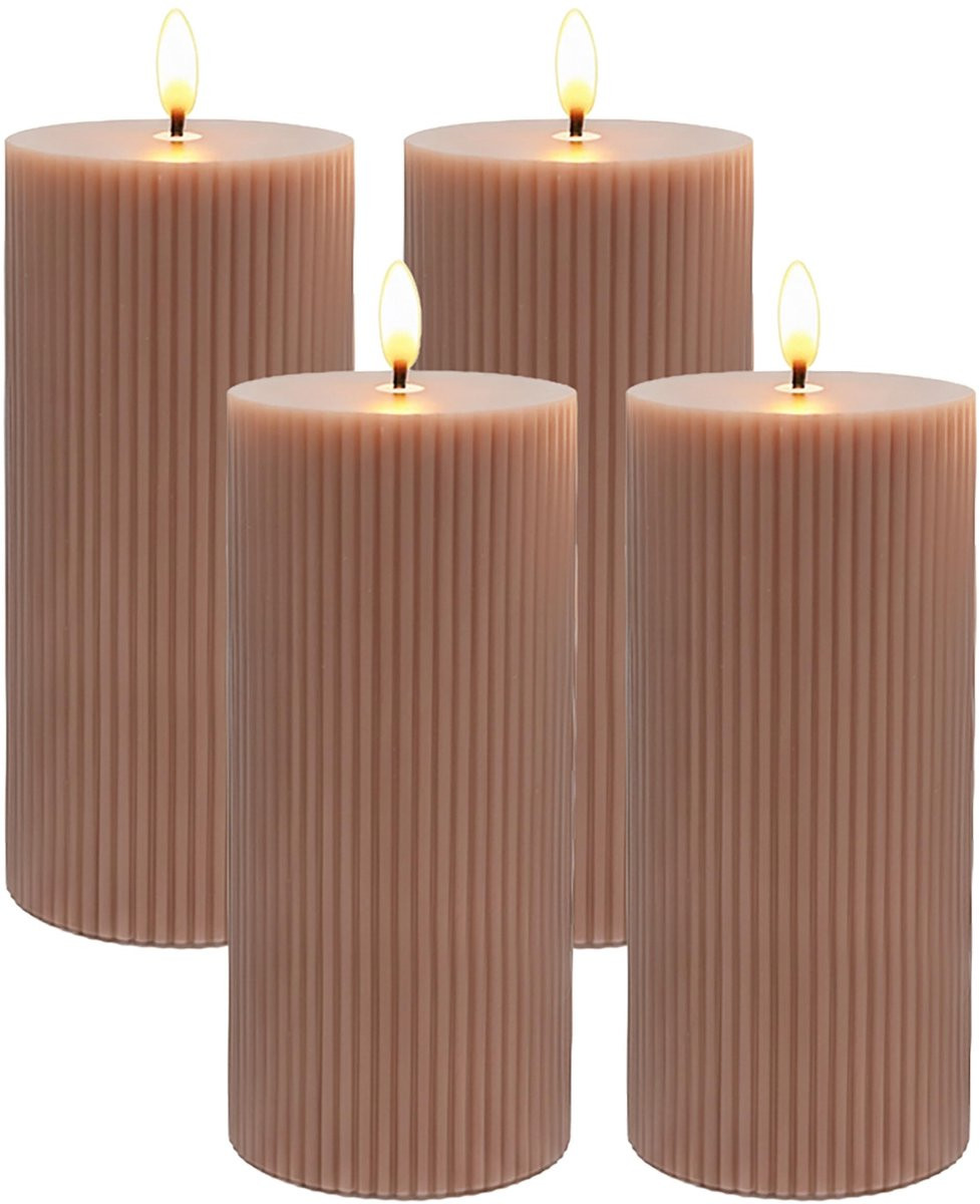 Merkloze LED Kaarsen Set van 4 voor sfeervolle decoratie