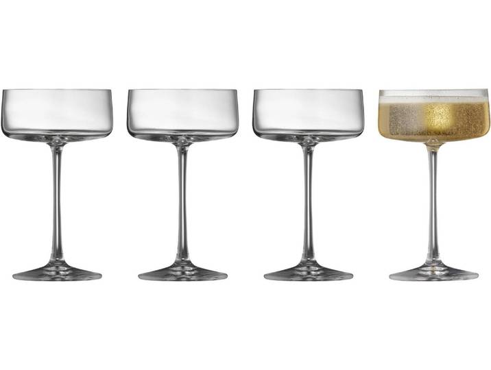 Champagnerglas Lyngby Zero 4 Stück, 26 cl , transparent, H:16cm, Glas, Trinkgefässe, Champagnerglas
