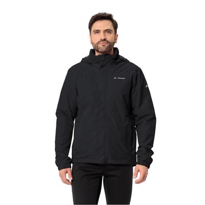 Fahrradjacke VAUDE "MEN'S ESCAPE BIKE WARM JACKET", Herren, Gr. XXL, schwarz, Web, Obermaterial: 100% Polyester, unifarben, hoch geschlossener Ausschnitt, eingesetzt eingefasste Kante mit Klettverschluss, Jacken Fahrradjacke, für Radsport, mit...