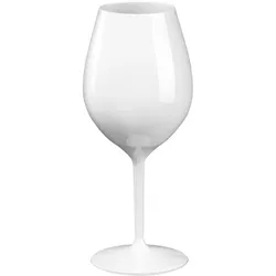 MONOUSO - Sektflöte für Wein Tritan Wiederverwendbar Durable weiß 510ml (6 Stück)