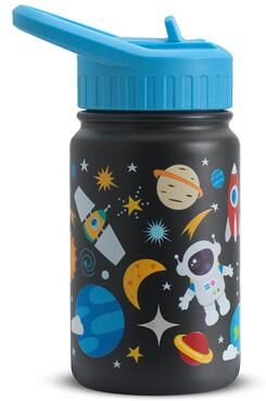 JoyJolt Stainless Steel Kids Water Bottle with Straw Lid - 12 oz