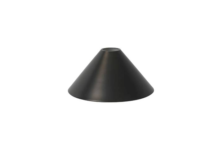 Ferm Living - Abat-jour Collect - Noir - Métal plaqué laiton - Designer Trine Andersen