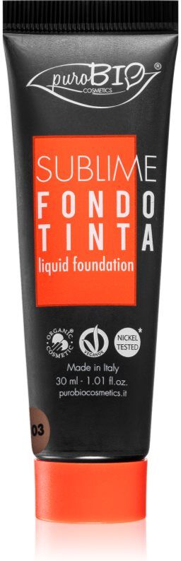 puroBIO Cosmetics Sublime Liquid Foundation shade 03 30 ml