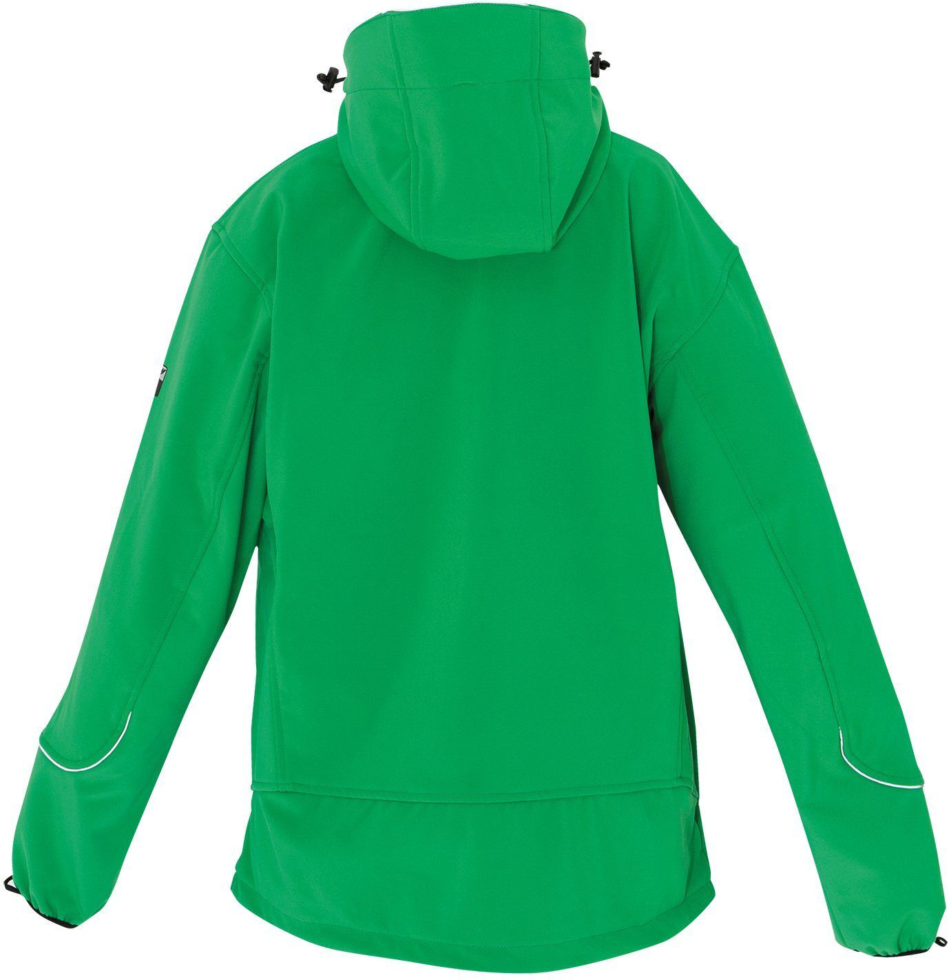 Softshelljacke DEPROC ACTIVE "NIGEL PEAK Women", Damen, Gr. 48 (XL), grün, Softshell, 96% Polyester, 4% Elasthan, regular fit hüftbedeckend, abnehmbar,verstellbar,weit mit Gummizug, Jacken Softshelljacke, auch in Grossen Grössen erhältlich grün 48 (XL)