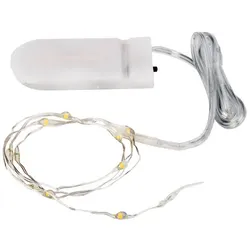 LED-Micro-Lichterkette mit Batteriekasten, 10 LEDs