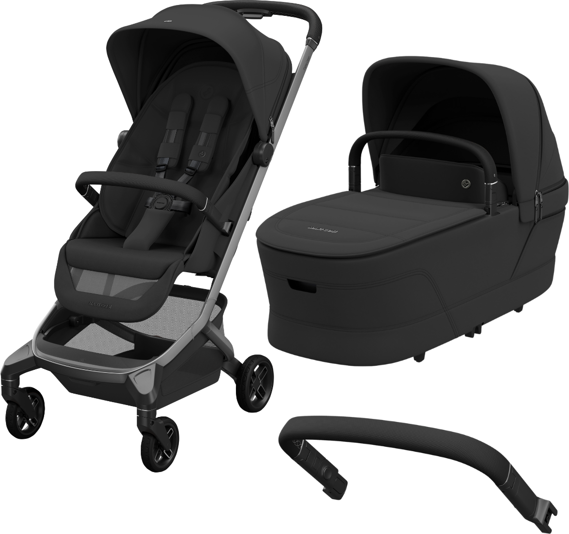 Maxi Cosi Cochecito 2 en 1 Fame Cabin con Barra Parachoques - Black Onyx