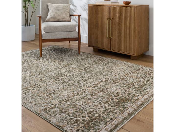 Teppich LIVABLISS Myrtle Avenue VI , grün, B:160cm H:18,1mm L:230cm, Polypropylen, Teppiche, Teppich