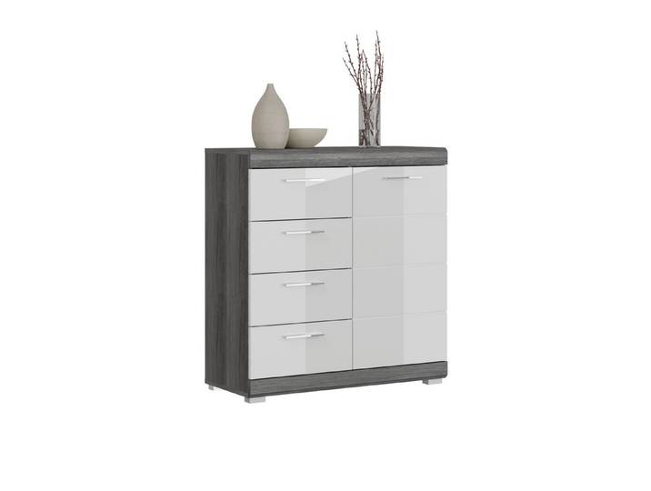furnling Kommode Scott, 1 Tür, 4 Schubladen, Sideboard, Schrank, Breite 80 cm, modern