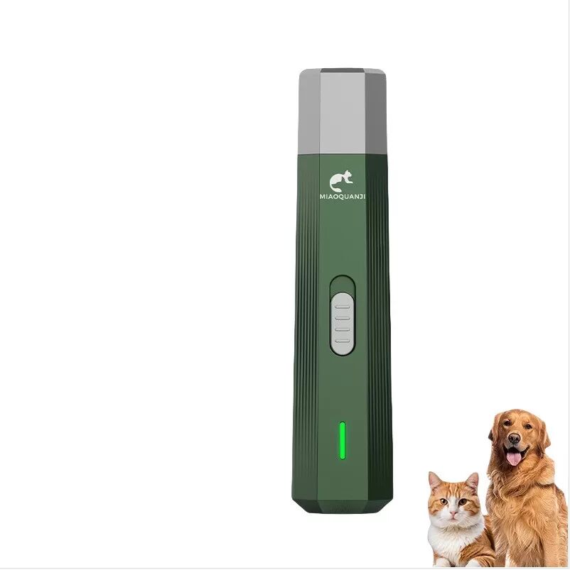 INF Elektrischer Krallenschleifer für Haustiere – Sichere und effektive Nagelpflege für Hunde und Katzen Grün
