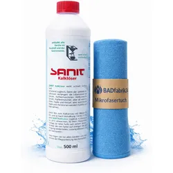 BADfabrik24 SANIT Kalklöser 500 ml 3002 + Mikrofasertuch